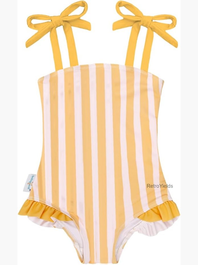 Toddler Girl One Piece Swimsuit Upf 50+ Adjustable Straps